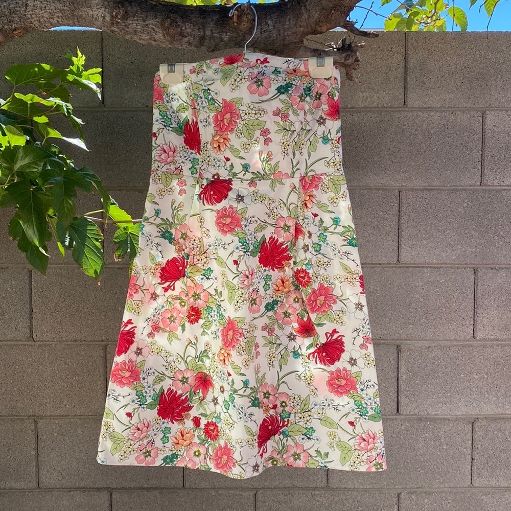 Strapless Floral Dress!